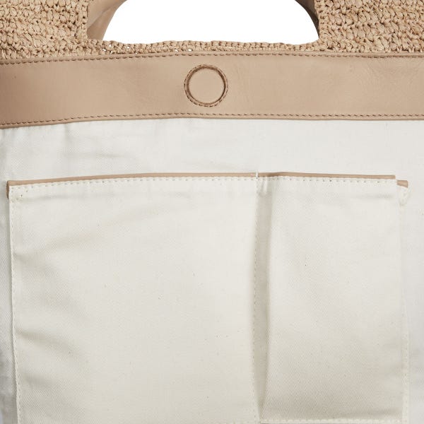 Helen Kaminski Cassia Small Basket Bag in Nougat Tan Interior Pockets